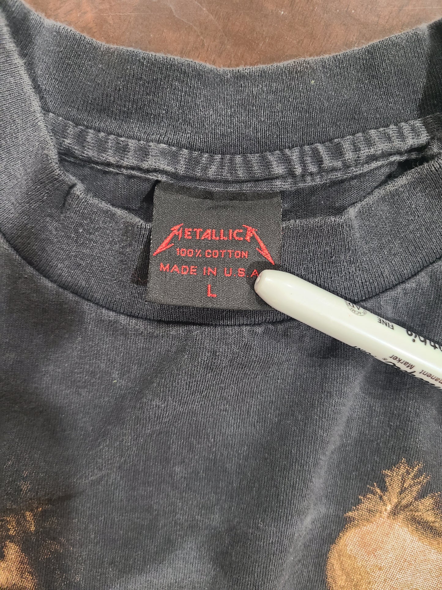 Metallica 4 Sided Print Enzyme-washed Tshirt Modern Vintage Style Tee