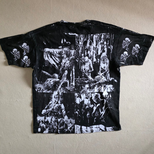 Cannibal Corpse Overprint All Over Print Tee Tshirt XL Upcycled