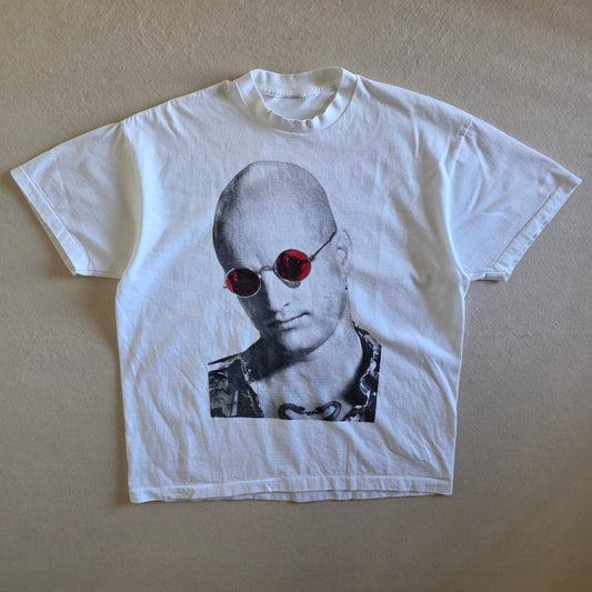 Natural Born Killers Movie T Shirt Oliver Stone Graphic Washed White Tee XL