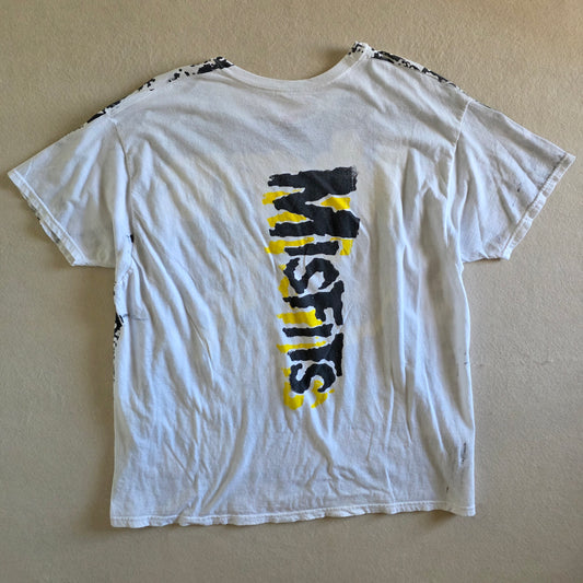 Misfits Overprint All Over Print Tee Tshirt XXL Upcycled Hanes
