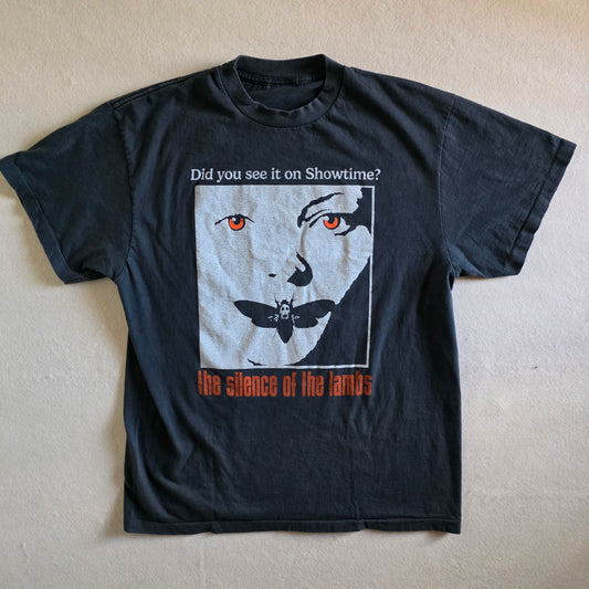 The Silence of the Lambs Double-sided Print Movie Tee L Faded