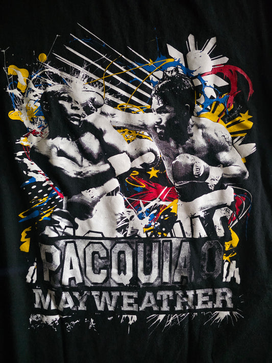 Manny Pacman Pacquiao vs Floyd Money Mayweather Jr. Boxing Fight Tshirt Tee XXL