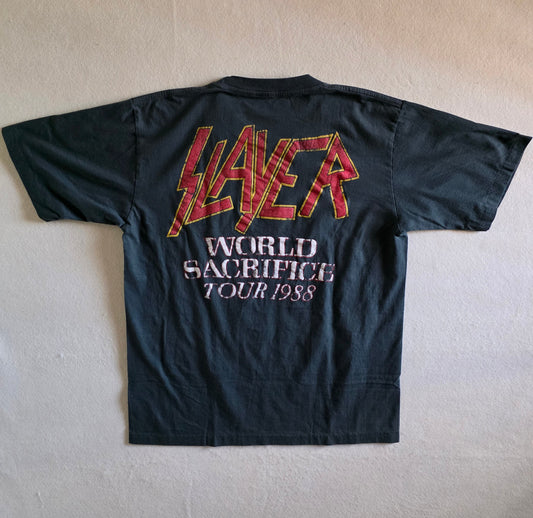 Slayer Root Of All Evil Retro Graphic Double-sided Tee L