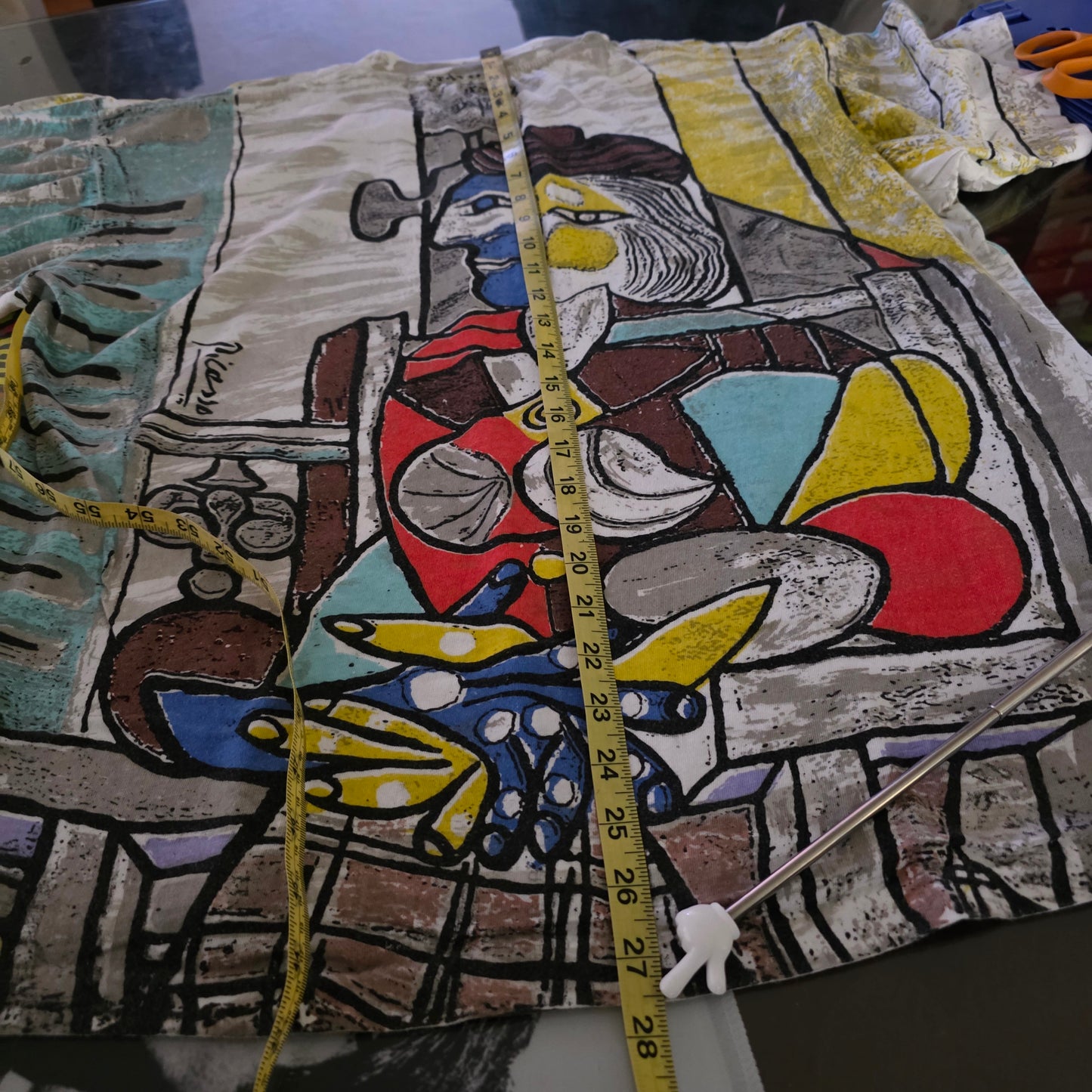 Rare Pablo Picasso All Over Print Graphic Tee XL
