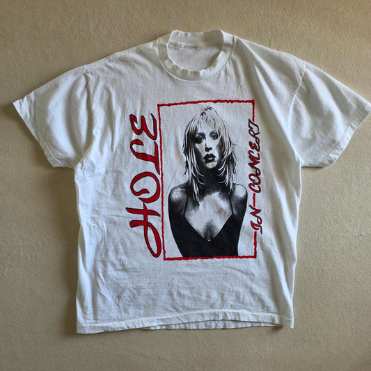 Hole Courtney Love Tour Tshirt Large White