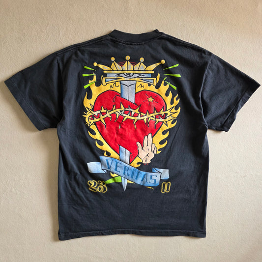 The Offspring 90s Style Americana Album Cover Art Tee Tshirt L Faded Black