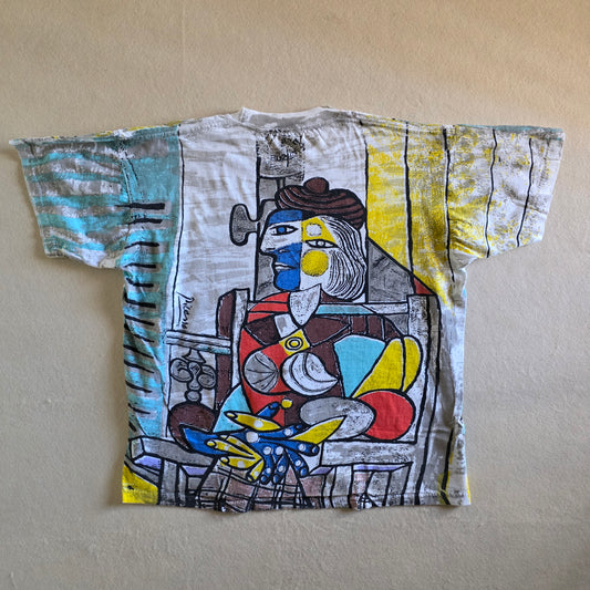 Rare Pablo Picasso All Over Print Graphic Tee XL