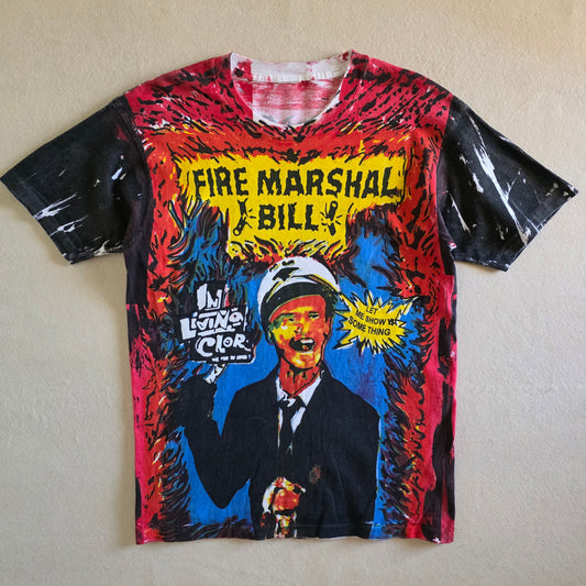 In Living Color Fire Marshal Bill Jim Carrey All Over Print Upcycled Tshirt