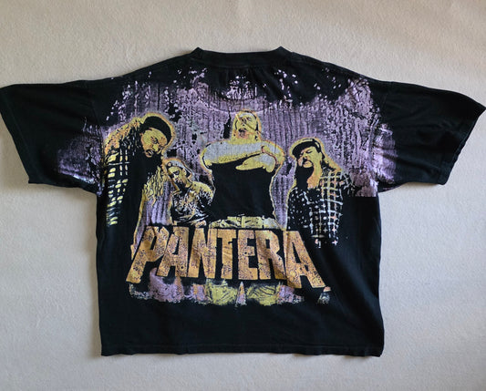 Pantera Distressed Overprint Tee Tshirt Distressed XL Boxy Fit