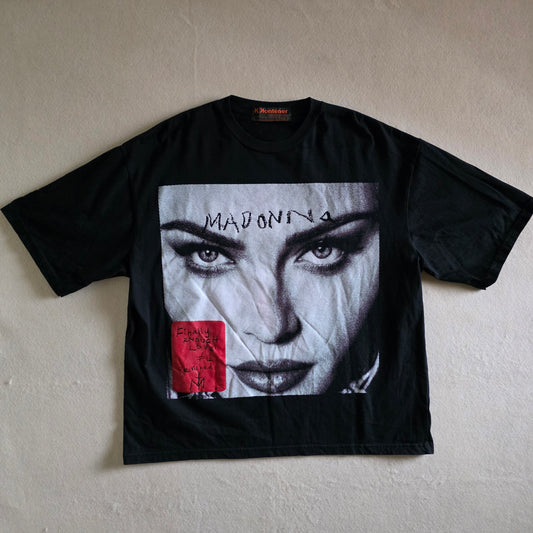 Madonna Oversized Retro Graphic Double-sided Tee XL Black