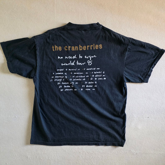 The Cranberries No Need To Argue Tour 95 Double-sided Print Tee XL Faded