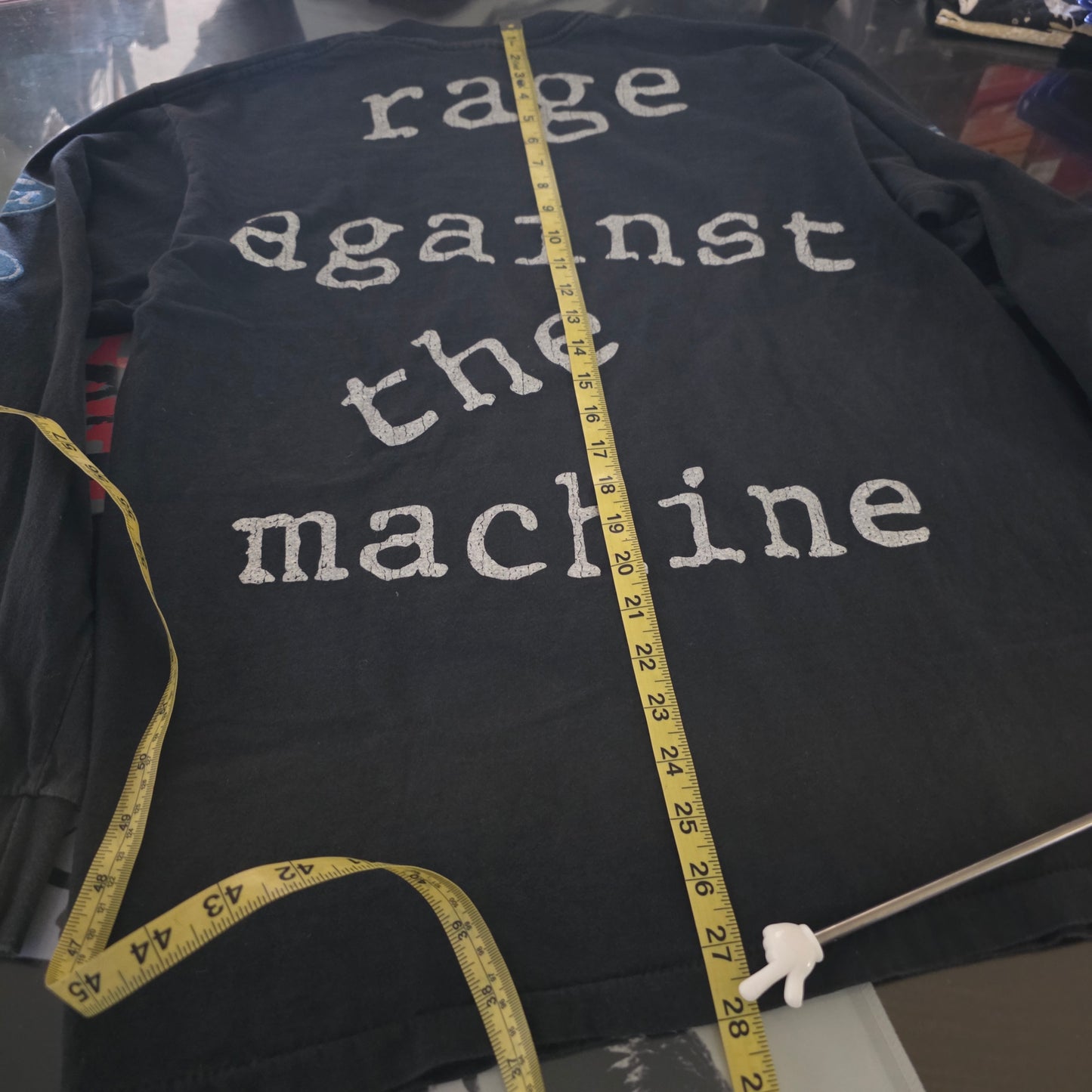 Fuct Rage Against The Machine Overprint AOP All Over Print LS Tee Tshirt