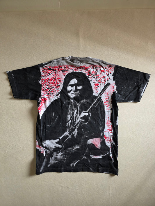 Custom Geronimo Upcycled Overprint All Over Print Tee Tshirt L Reprint
