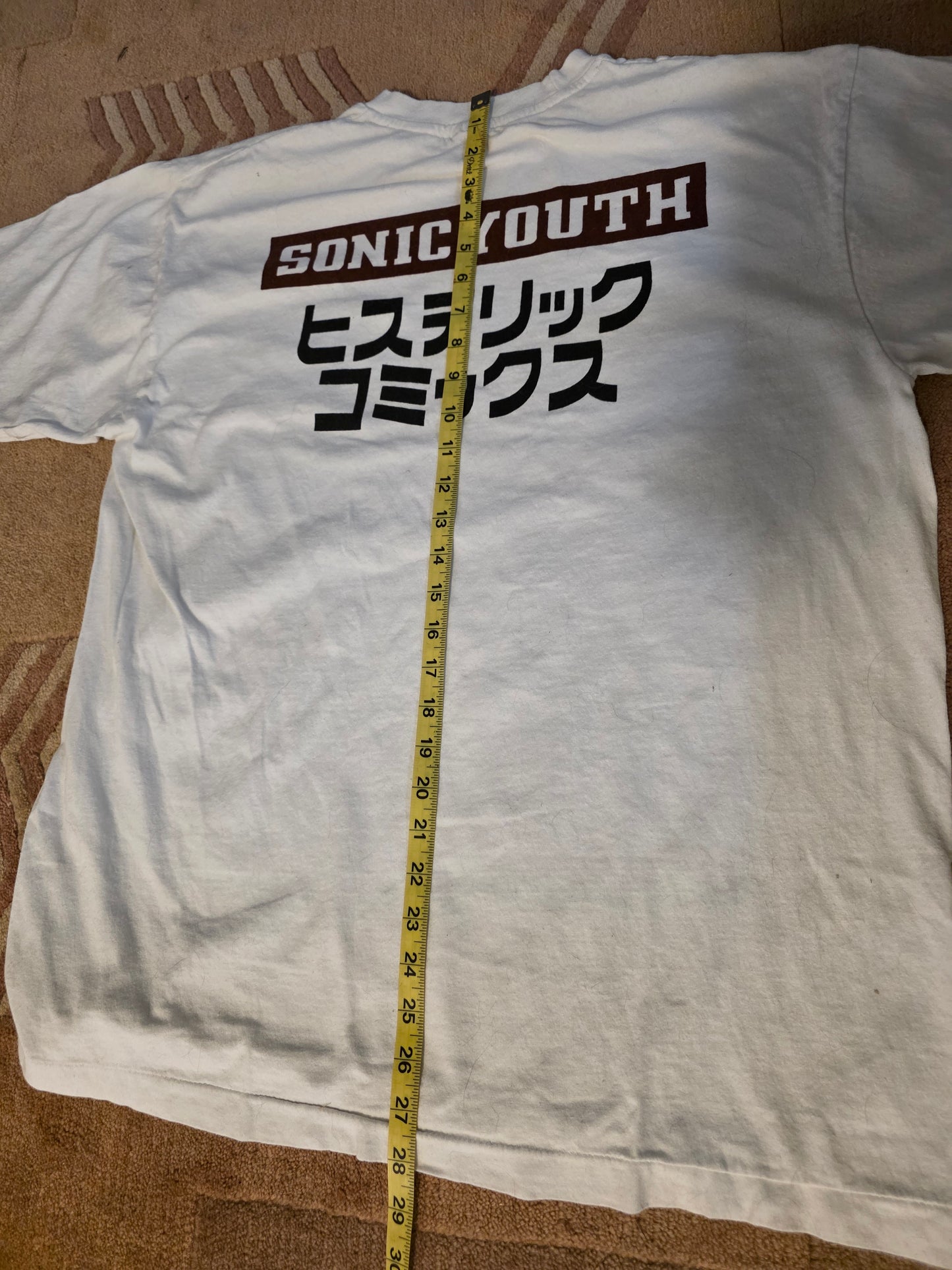 Sonic Youth Retro Graphic Double-sided Tee XL