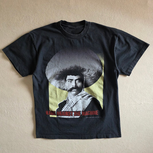 Rage Against The Machine Emiliano Zapata Double-sided Tshirt L Faded Black