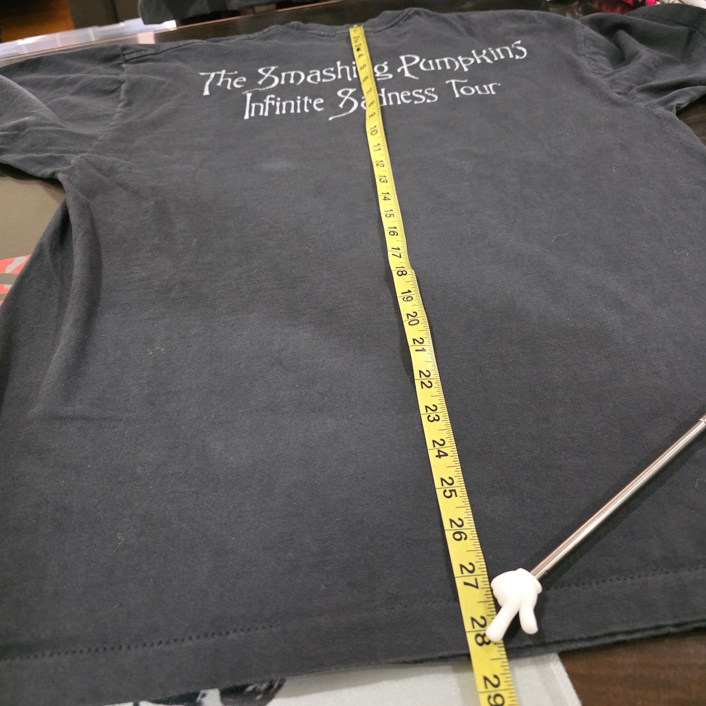 Smashing Pumpkins Infinite Sadness Tour Double-sided Print Tee XL Faded