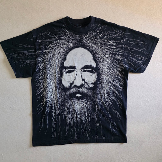 The Grateful Dead Jerry Garcia Overprint All Over Print Tee Tshirt XL