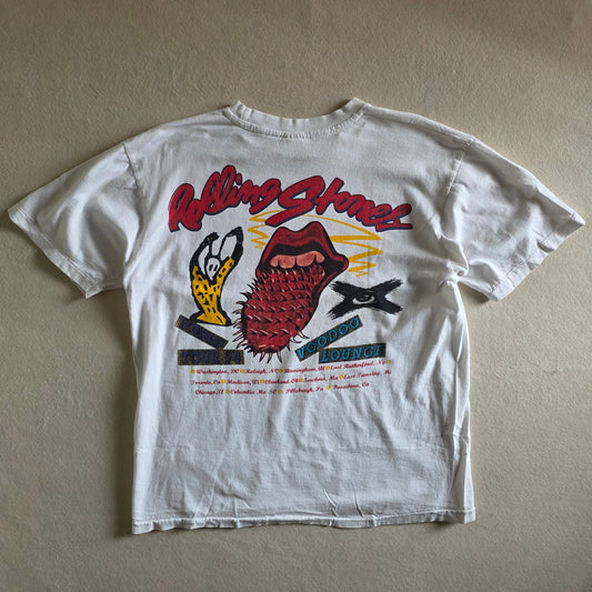 The Rolling Stones Voodoo Lounge Tour Tee Tshirt XL White