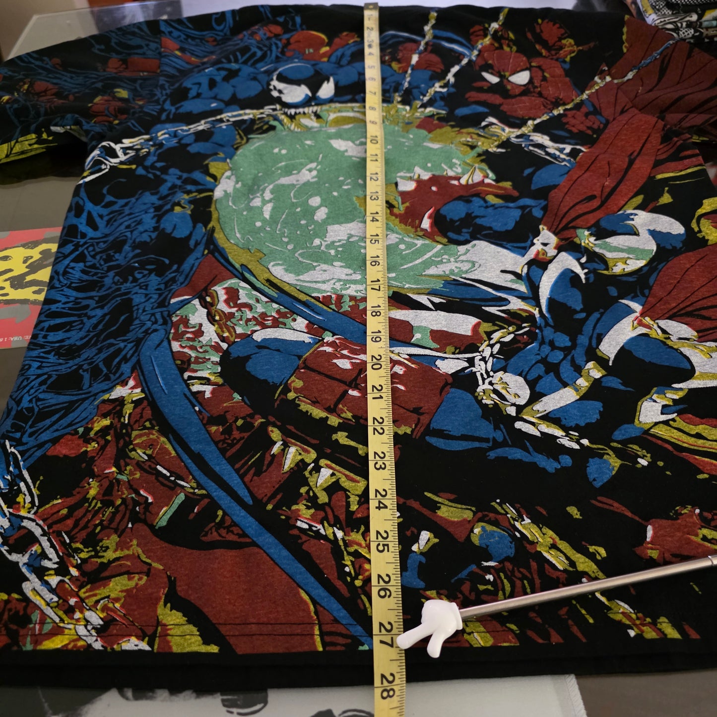 Spawn Spiderman Venom Mashup Overprint AOP All Over Print Tshirt Tee Large