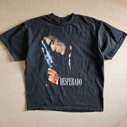 Desperado Antonio Banderas Double-sided Movie Tshirt XL Faded Black