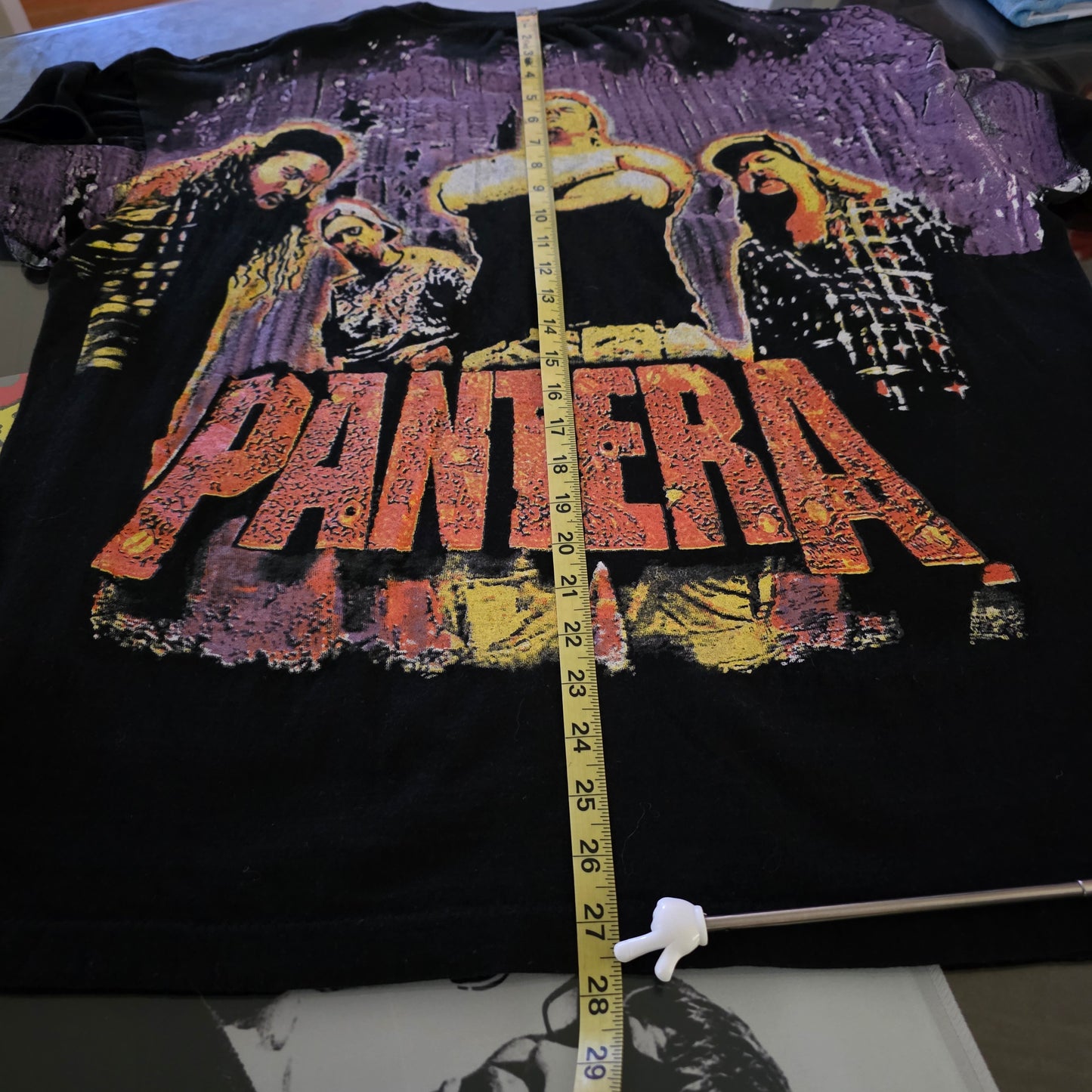 Pantera Overprint All Over Print Tee Tshirt XL Black