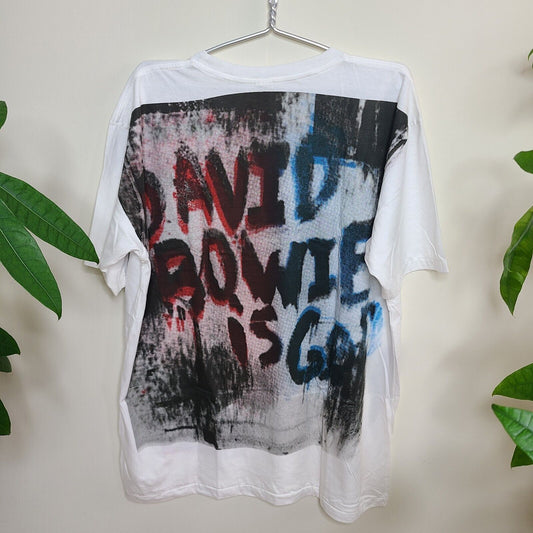 David Bowie Upcycled Custom Tee Shirt