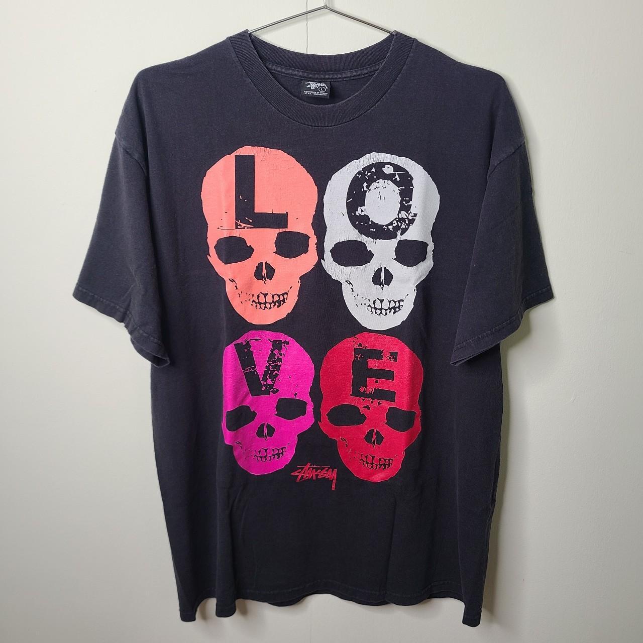 Vintage Stussy Love Hate T Shirt