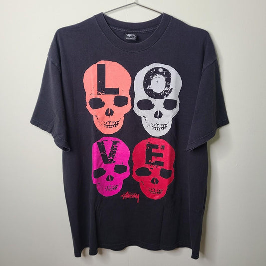 Vintage Stussy Love Hate T Shirt