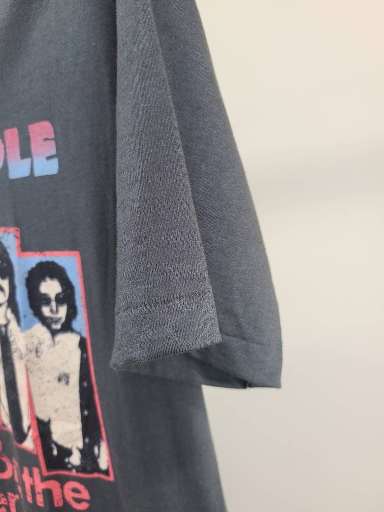 Deep Purple Smoke on the Water Retro Tee Faded Grey