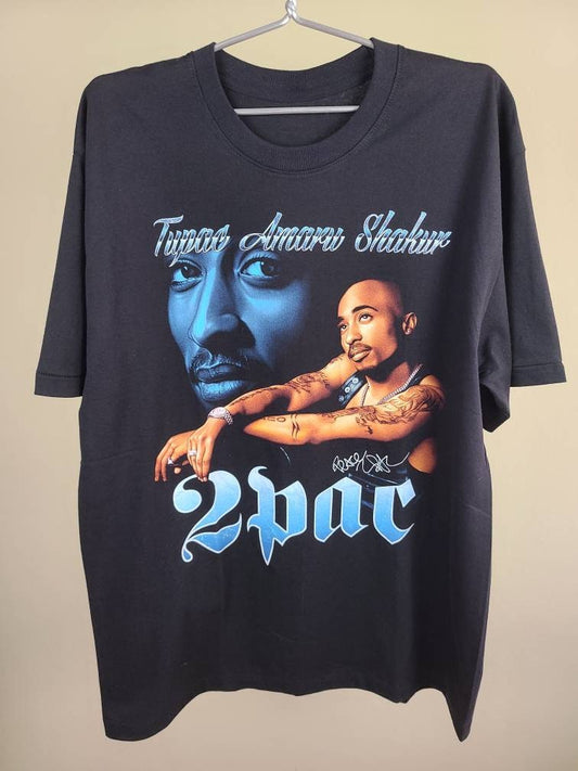 2Pac Tupac Shakur 90s Style Retro Rap Tee