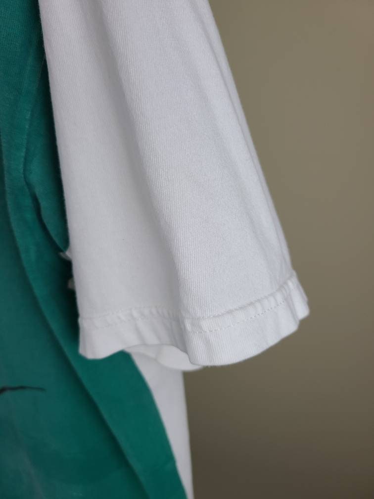 Handprinted Salvador Dali Upcycled Retro Tee Workshop Custom