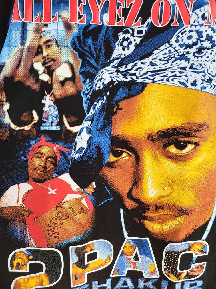 2Pac Tupac Shakur All Eyez on Me 90s Style T Shirt