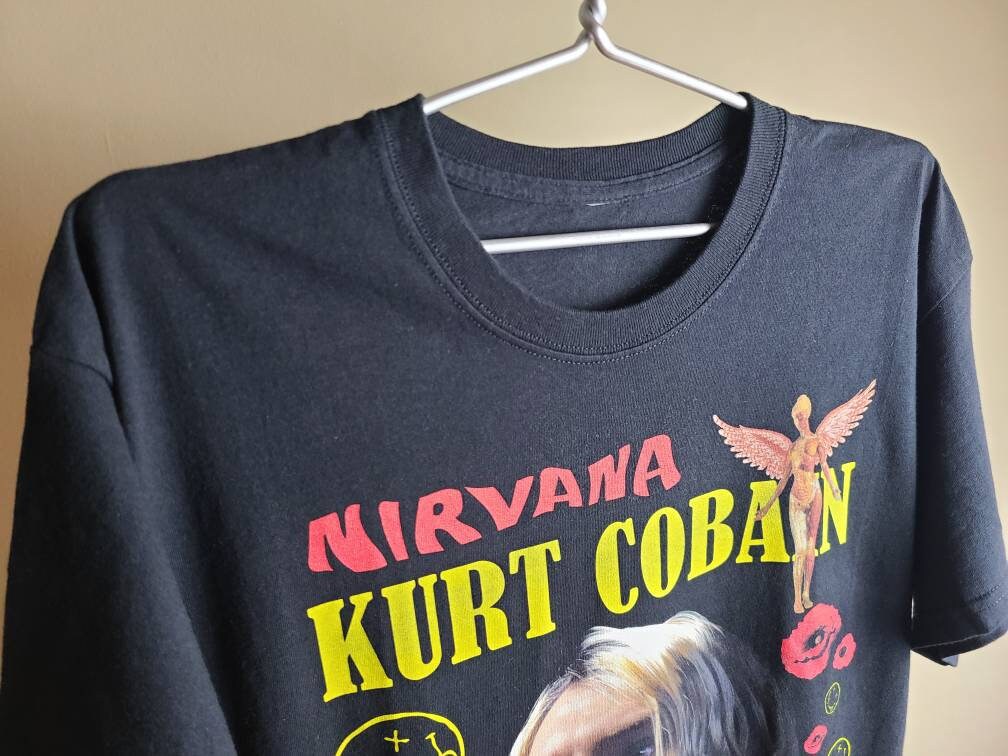 Nirvana Kurt Cobain Collage Art T Shirt