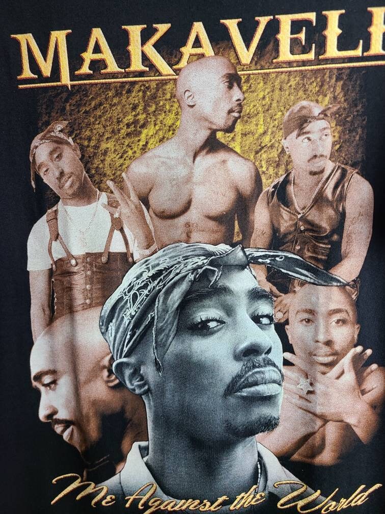 2Pac Tupac Shakur 90s Style Retro T Shirt Rap Tee