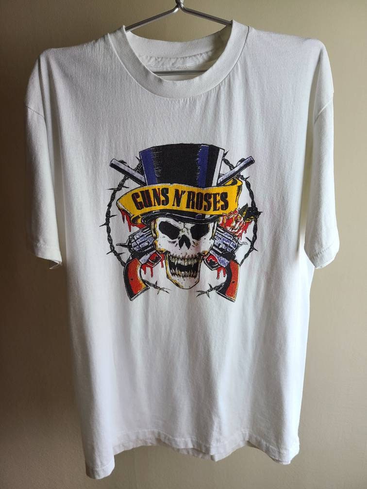 Guns N' Roses GNR Premium Cut and Sewn Retro Tee Shirt