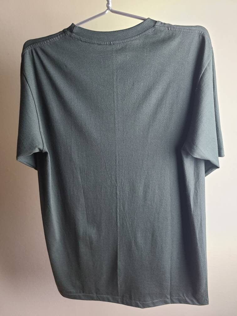 Cream T Shirt Faded Black Gray