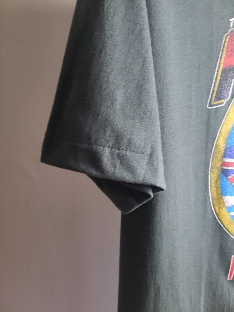 The Police Retro Tee T Shirt Faded Gray