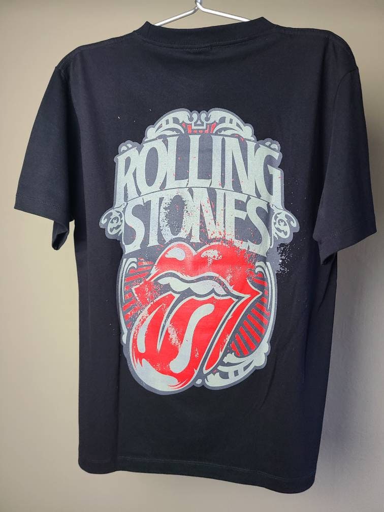 Rolling Stones Retro Tee T Shirt True Black