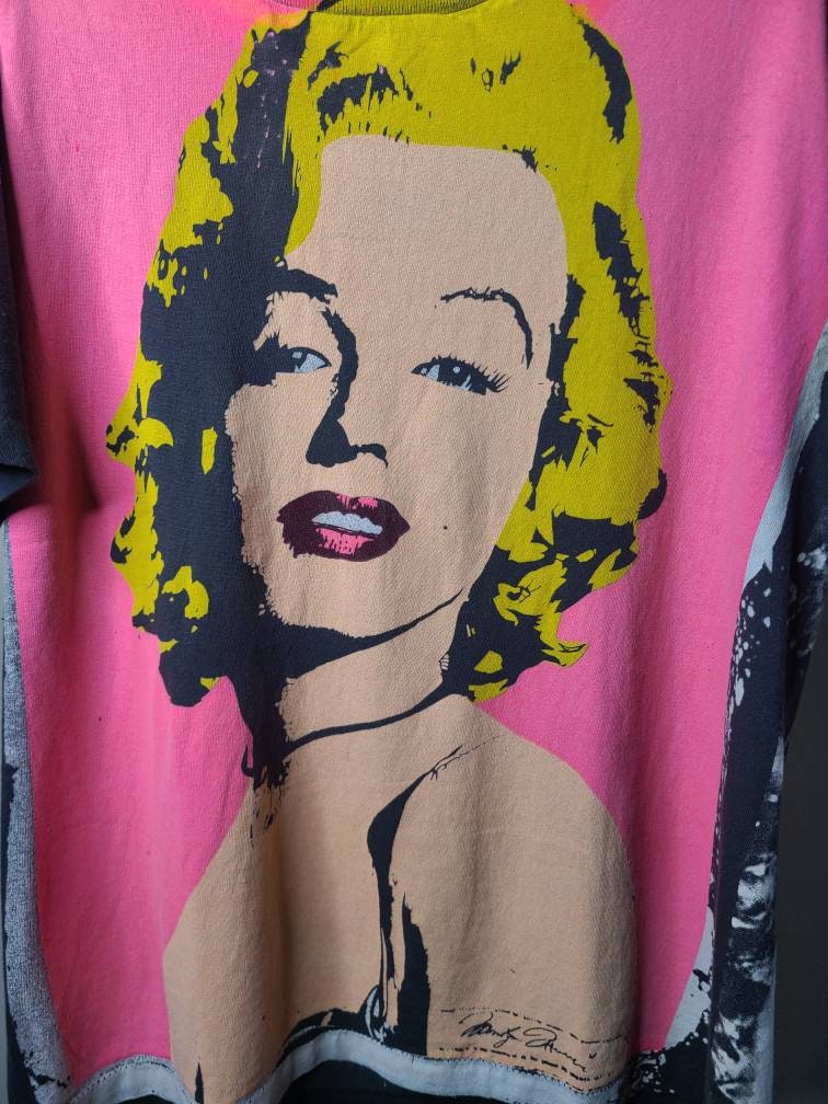 Handprinted Marilyn Monroe Retro Tee