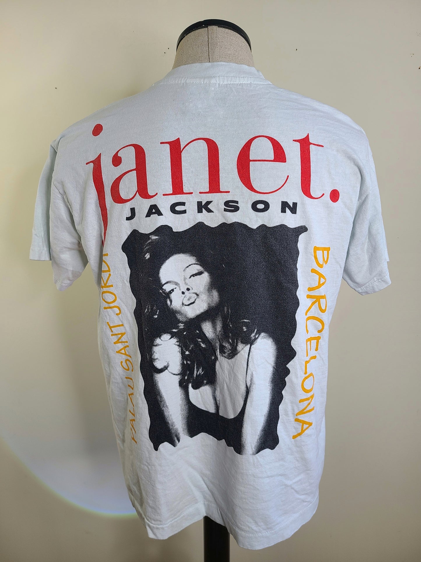 Janet Jackson Cut and Sew Retro Tee T Shirt