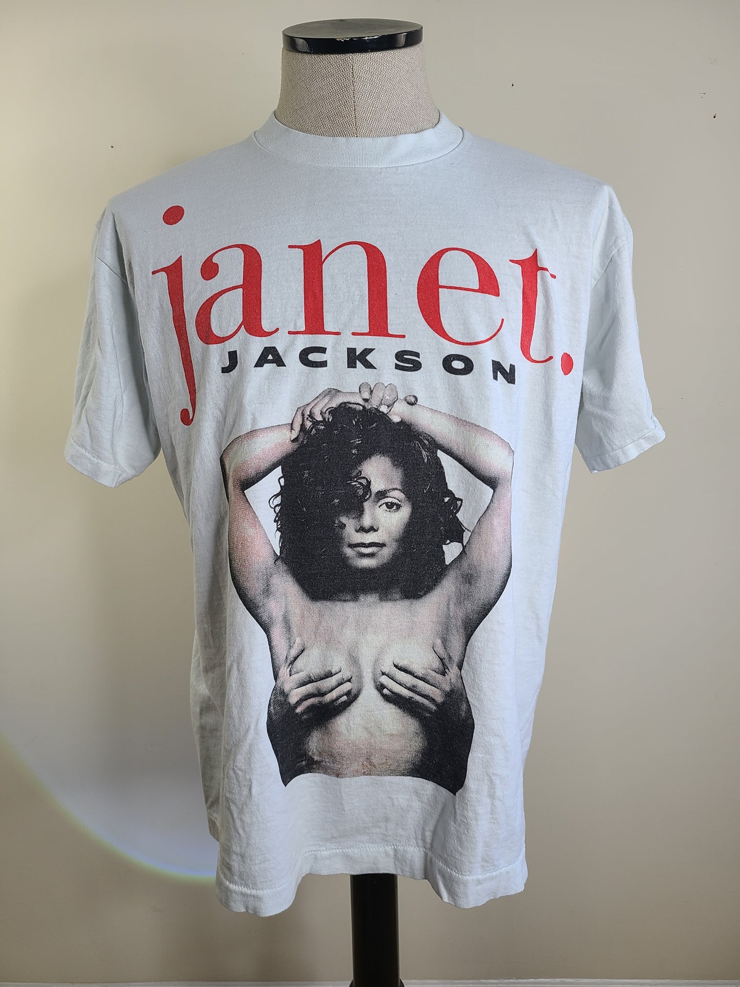 Janet Jackson Cut and Sew Retro Tee T Shirt