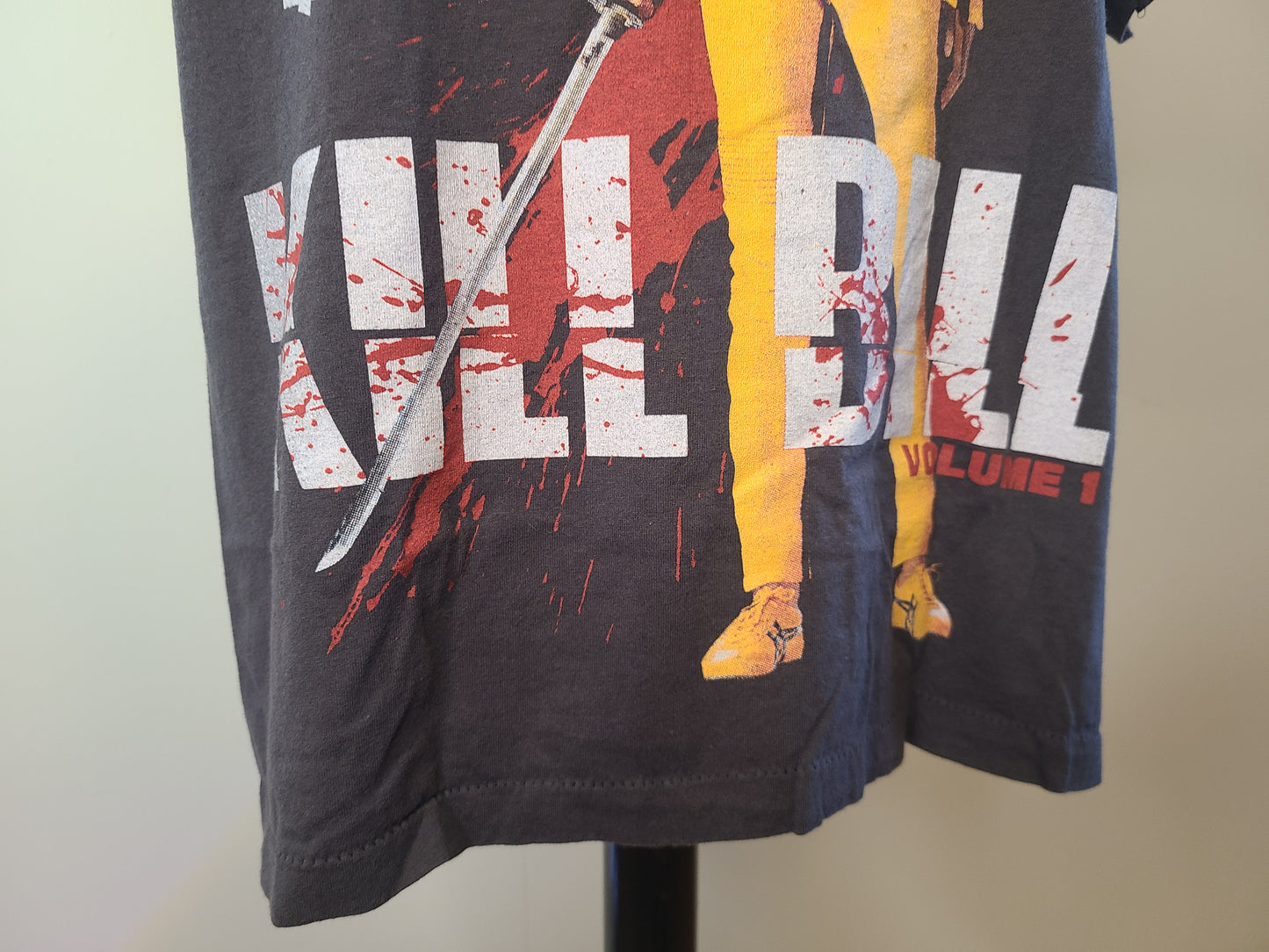 Kill Bill Modern Movie Tee Tshirt Enzyme Washed Faded Black Large