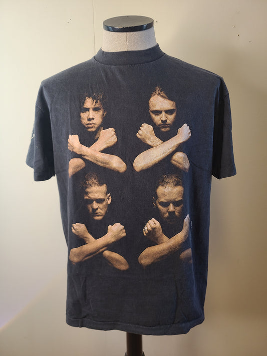 Metallica 4 Sided Print Enzyme-washed Tshirt Modern Vintage Style Tee