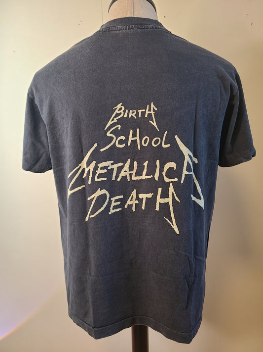 Metallica 4 Sided Print Enzyme-washed Tshirt Modern Vintage Style Tee