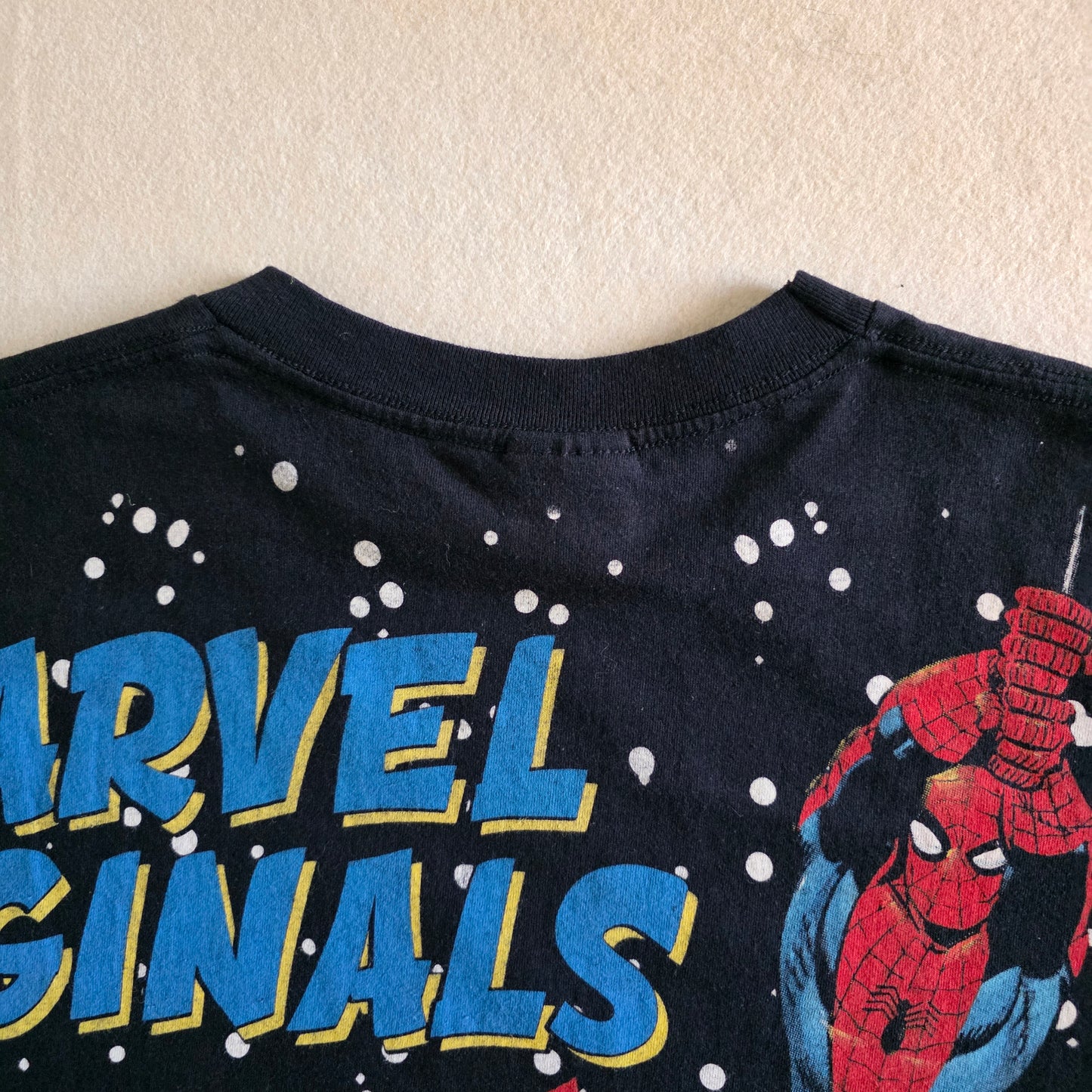 Classic Marvel Avengers Overprint All Over Print TShirt Tee Large