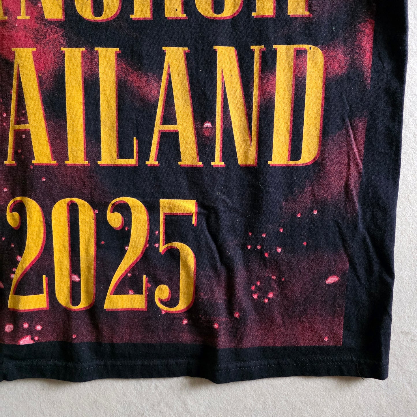 Guns N Roses GNR 2025 Bangkok Thailand Overprint All Over Print Tee Tshirt XL