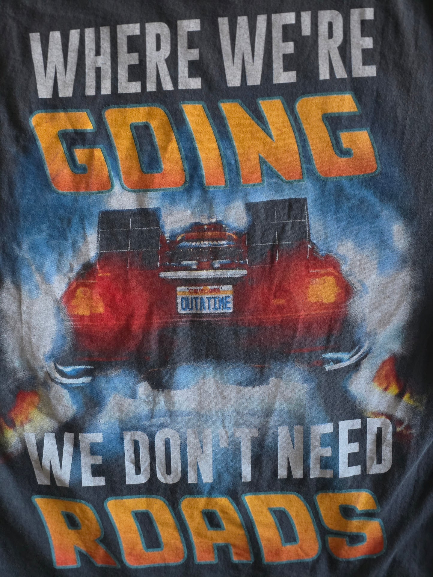Back To The Future Double-sided Print Movie Tee Tshirt L Large