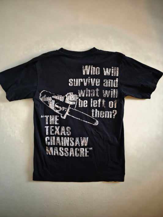 Texas Chainsaw Massacre Double-sided Print Vintage-Style Movie Tee Tshirt XL