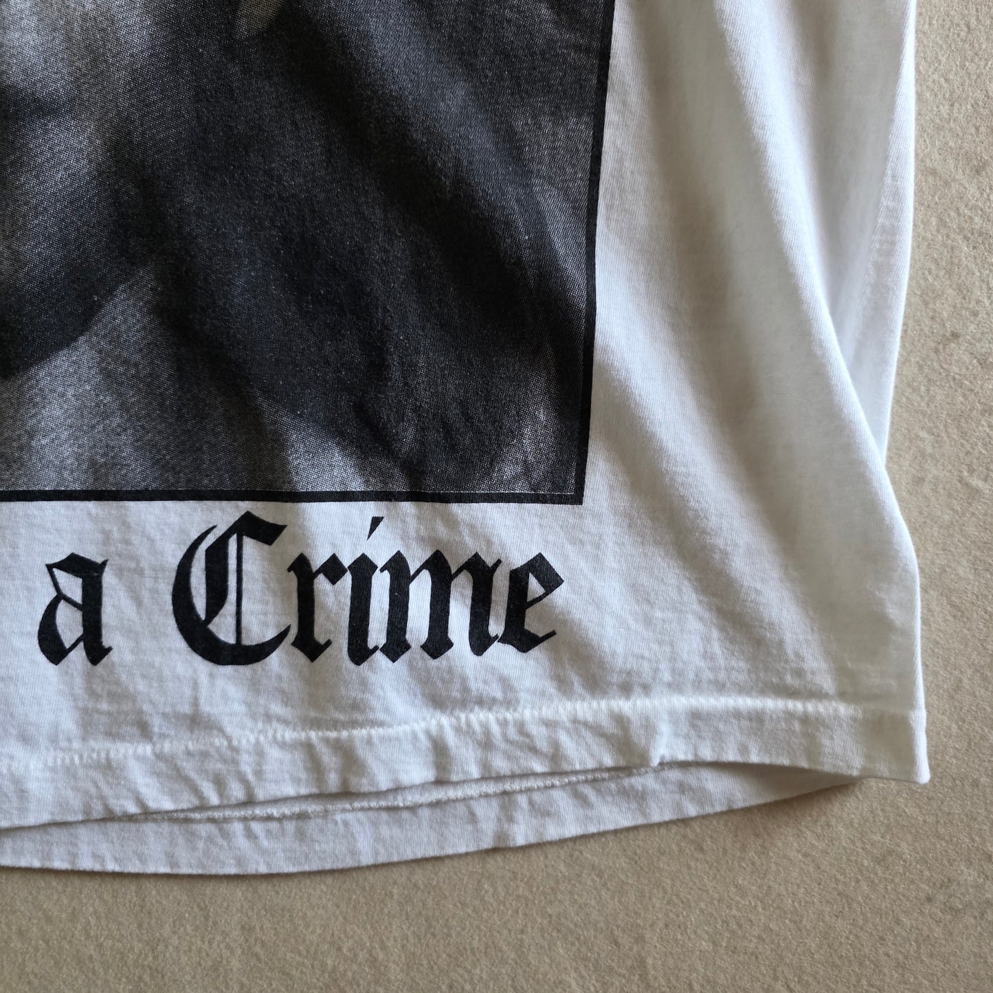 Sade Is It A Crime Double-sided  Tshirt Washed White