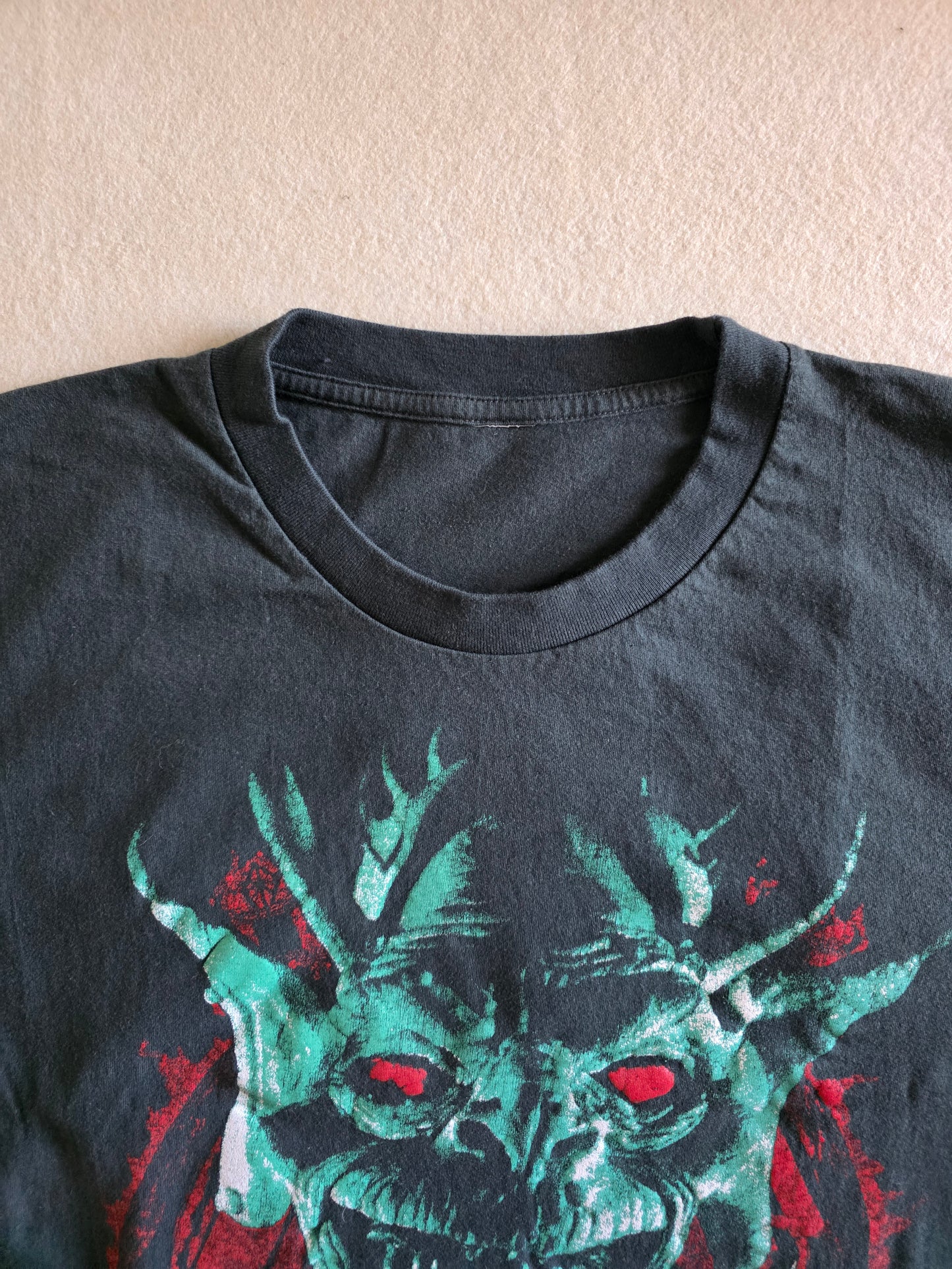 Slayer Root Of All Evil Retro Graphic Double-sided Tee L